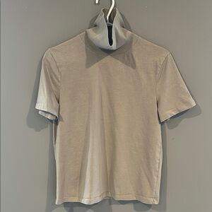 Zara taupe mock neck T size S